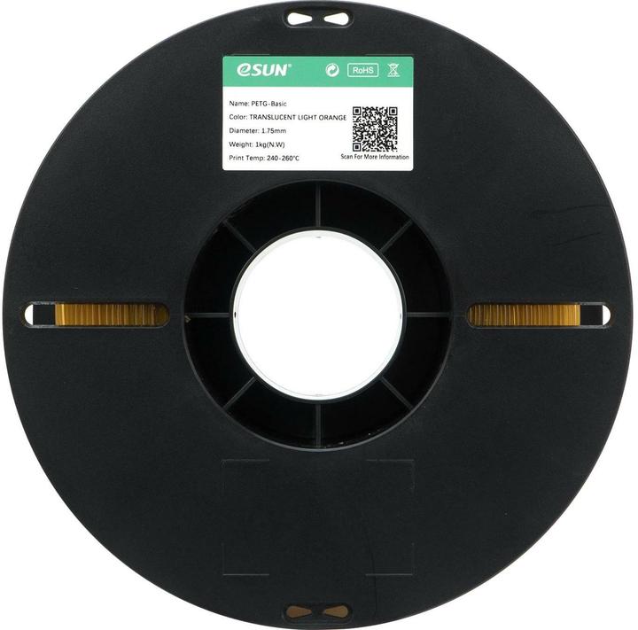 Actual product image eSUN Filament PETG-Basic, Transluzent 1.75 mm 1 kg, Material (PETG, 1.75 mm, 1500 g)