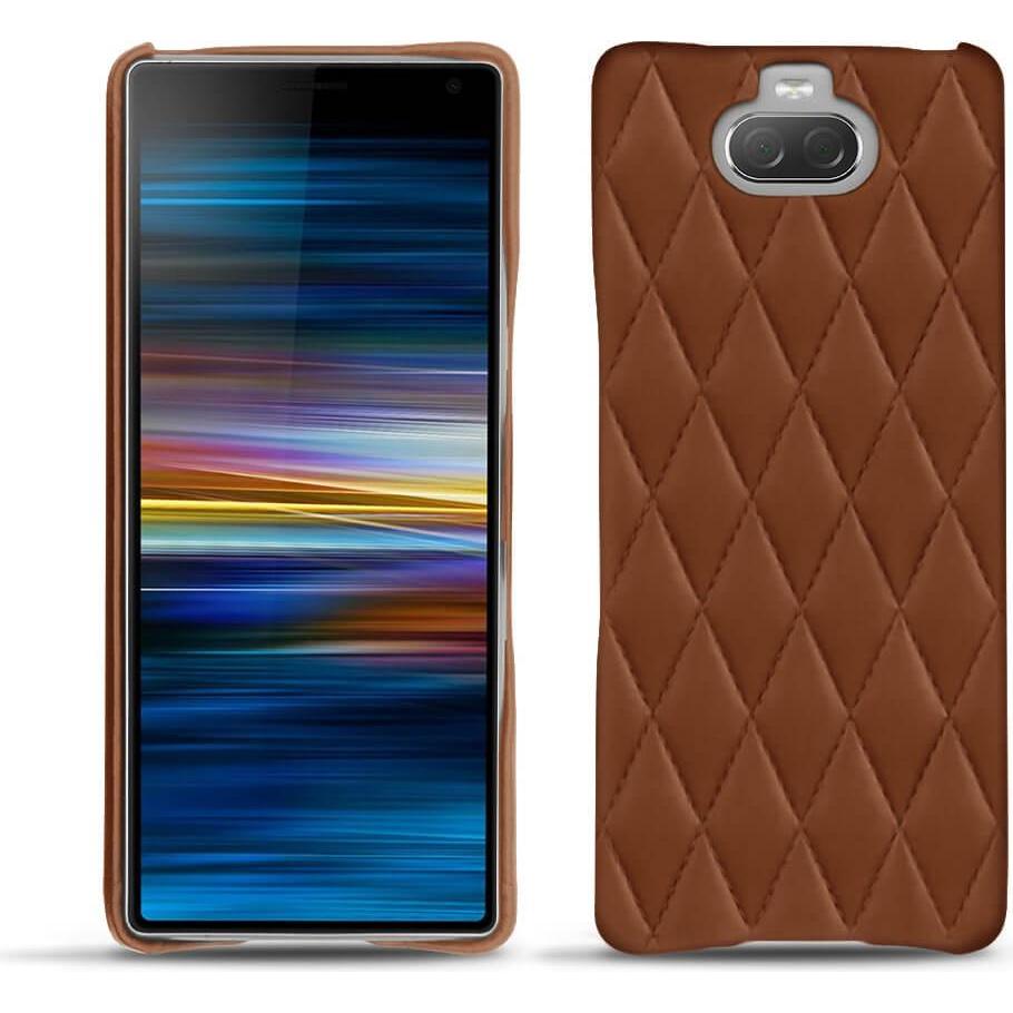 Noreve Lederschutzhülle (Sony Xperia 10 Plus), Smartphone Hülle, Braun
