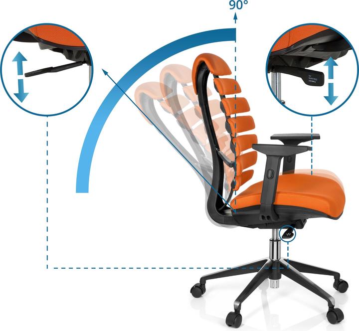 Actual product image Hjh Office ERGO LINE II (45 - 55 cm)