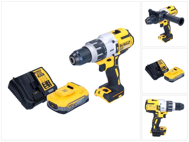 Produktbild DeWalt DCD 996 H1 Akku Schlagbohrschrauber 18 V 95 Nm Brushless + 1x Powerstack Akku 5,0 Ah + (Ohne externe Stromquelle)