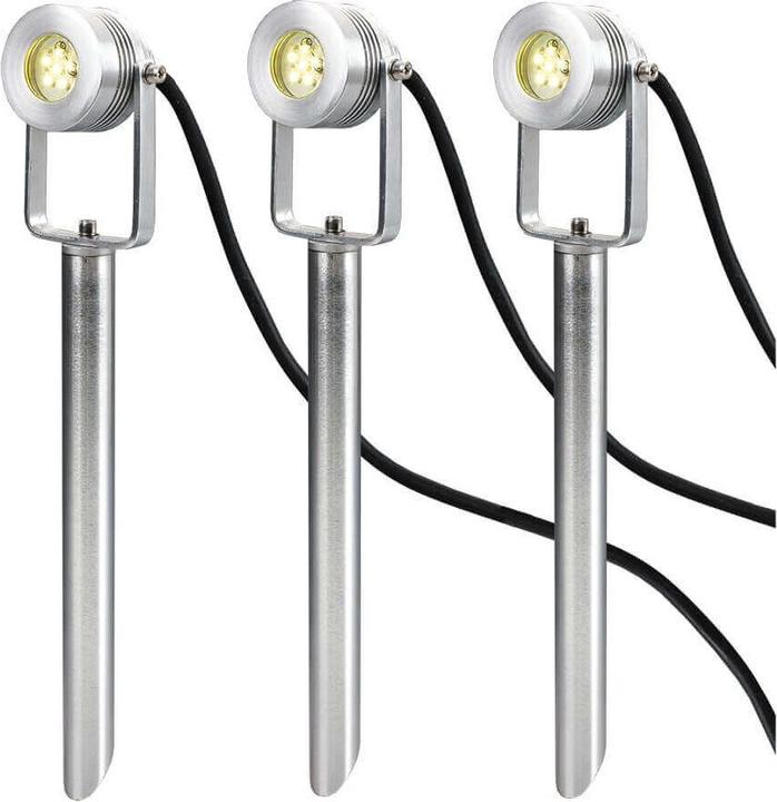 Produktbild Elstead Lighting Spennymoor LED Aussen-Stehleuchten 3-fach Erdspiess Eloxiertes Aluminium IP54 (IP54)