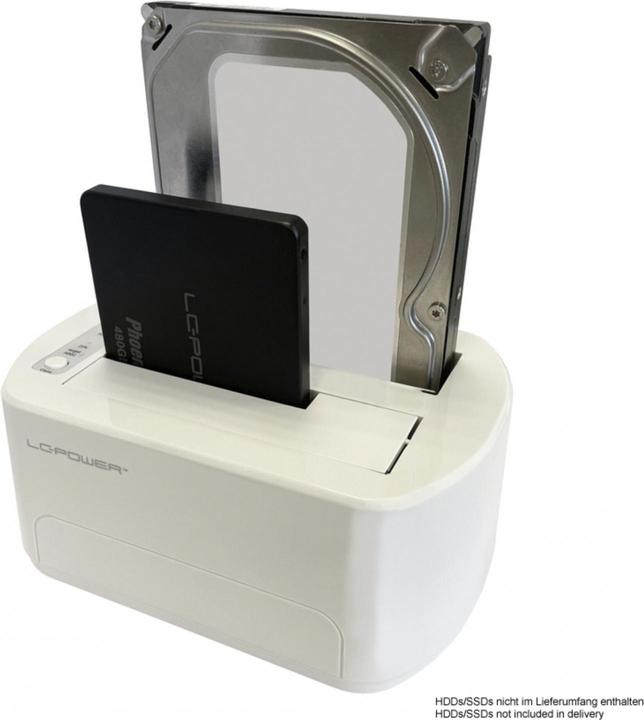 Immagine prodotto LC-Power LC-DOCK-U3-VI USB3.2 1xHDD/SSD Docking 2.5/3.5 Whit retail (USB-C, 2 porte)