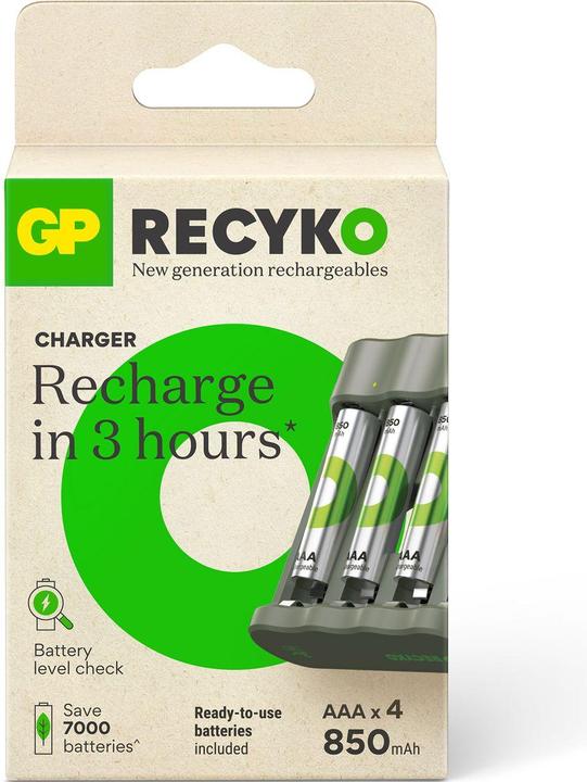 GP Batteries GP ReCyko Everyday Battery Charger, B441 (USB), incl. 4 x ...