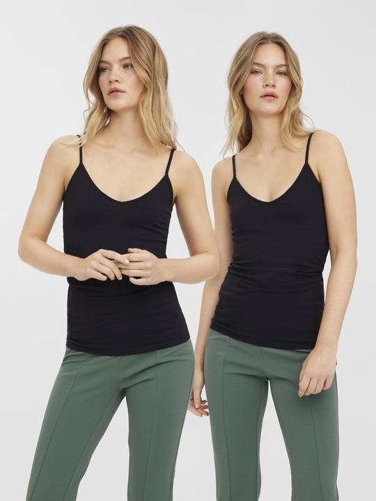Actual product image Vero Moda Vmmaxi My Soft V Singlet 2pack (S)