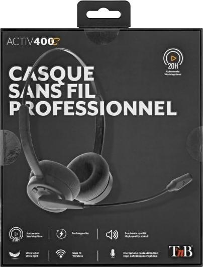 Actual product image T'nB TNB Activ 400S Professional Headset (Wireless, USB-C)