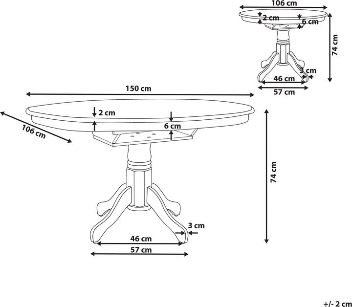 Nutritional values and ingredients Beliani Akron