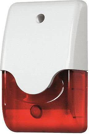 Actual product image Indexa Siren with flashing light, SA-913FT for wiring to an alarm system