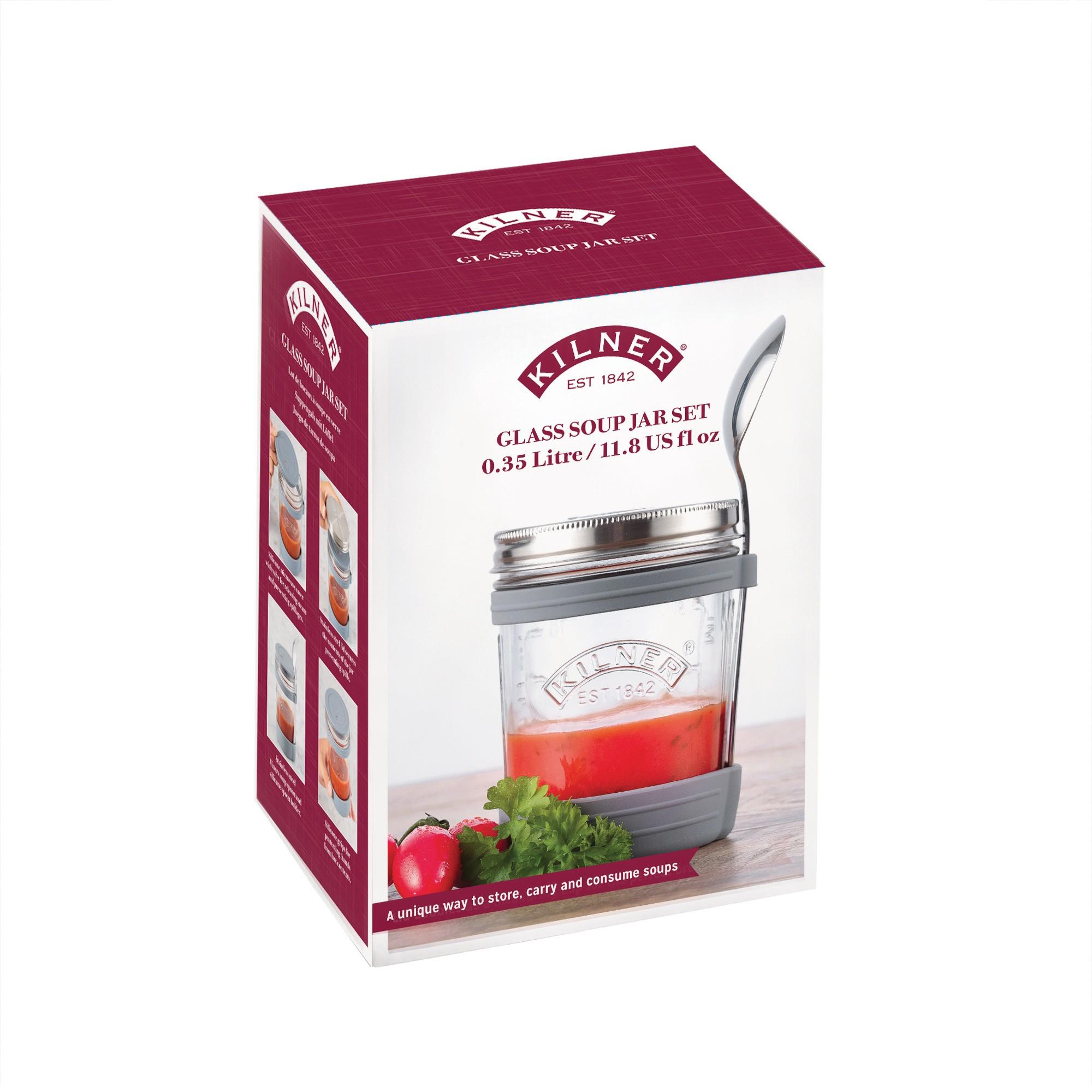 Thumbnail - Kilner Suppenbehälter 0.35 l Transparent Grau, Lunchbox, Grau, Transparent