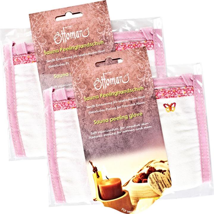 Produktbild Natura Punto 2er-Set Peelinghandschuhe für Gesicht und Körper