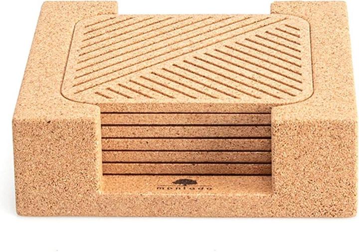 Actual product image Montado Coaster set "Laser" (6x)