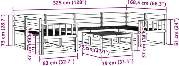 Produktbild vidaXL Outdoor-Sofagarnitur