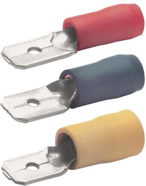 Actual product image Klauke Flat plug 4-6qmm 850 PA/PVC CuZn tin-plated Steckb=6,3mm 850