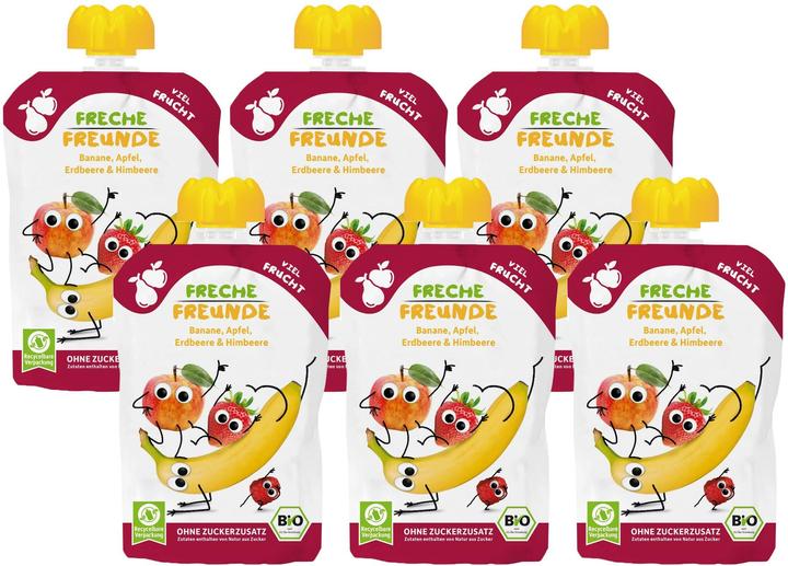 Banana, Fragola, Lampone, Mela