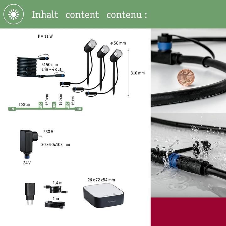 Produktbild Paulmann Plug & Shine Pike (330 lm, IP65)