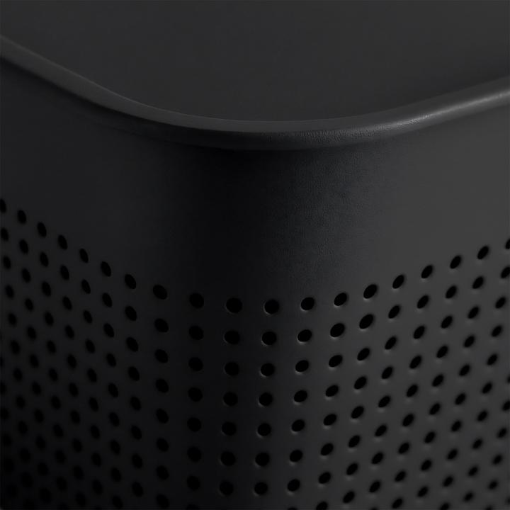 Produktbild Relaxdays - Aufbewahrungsbox mit Deckel 6er Set, Schwarz, 18,5 x 26,5 x 13 cm (26.50 cm, 5 l, 6x)