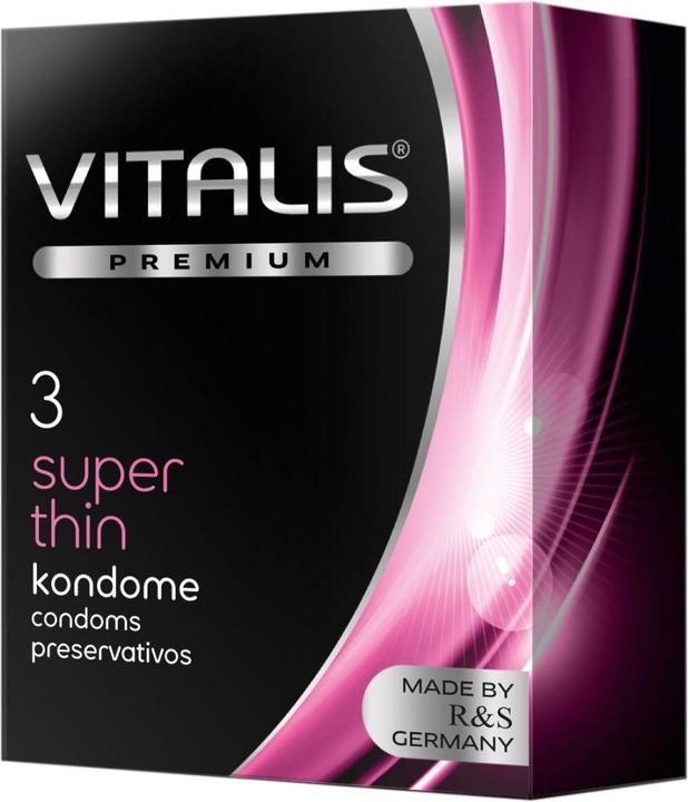 Immagine prodotto Vitalis PREMIUM "Super Thin" 3 preservativi extra sottili per una maggiore sensibilità (3 pz.)