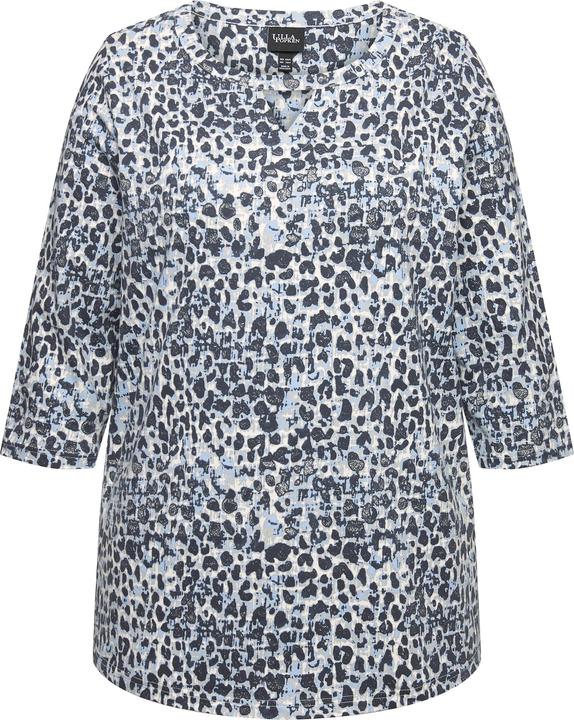 Produktbild Ulla Popken Shirt, Leomuster, Rundhals, Keyhole, 3/4-Arm (46, 48)