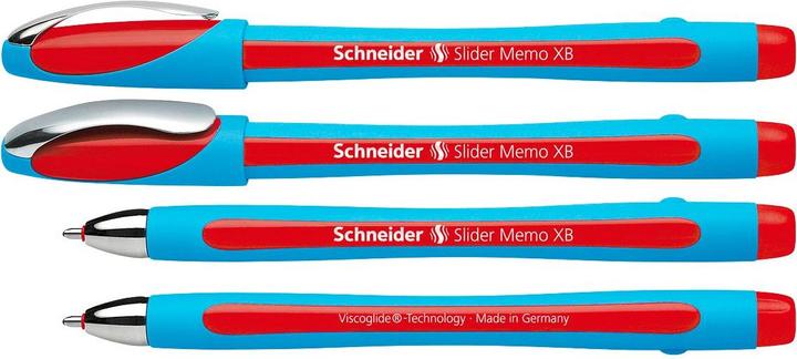 Immagine prodotto Schneider Biros Slider Memo Extra Wide (XB), Rosso, 10 pezzi (Rosso, 10x)