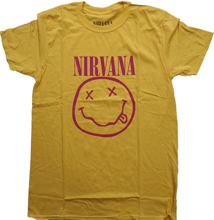 Actual product image Nirvana Pink Smiling Face (XL)
