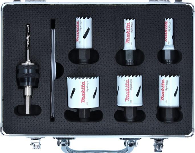 Image du produit Makita EZYchange BIM Scies cloches d'électricien Set 8 pcs. 16 - 51 mm Bi-Métal ( B-11972 ) (16 - 51 mm)