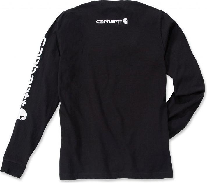 Immagine prodotto Carhartt T-shirt nera a maniche lunghe con logo (XXL)