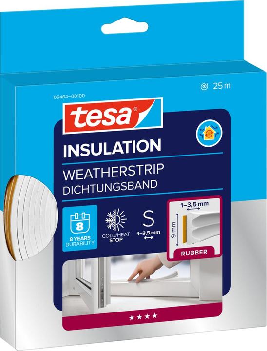 Actual product image tesa tesamoll E-Profile rubber seal (0.30 kg, White)