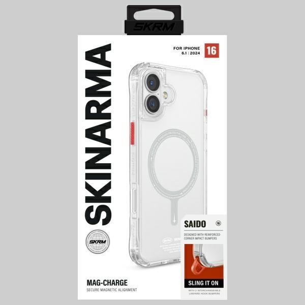 Actual product image Skinarma case Saido iPhone 16 6.1" Magnetic Charging clear (Apple iPhone 16)
