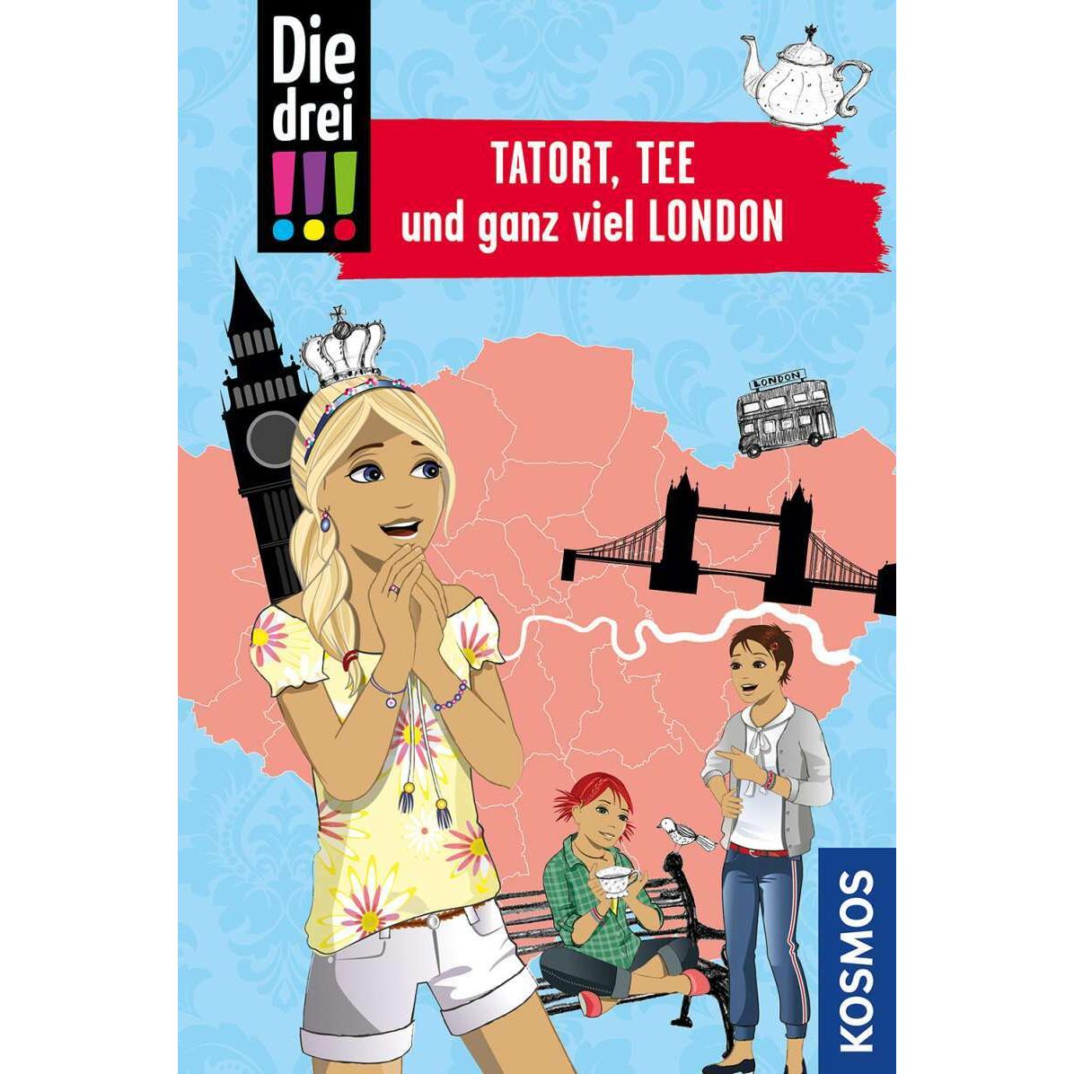 Die drei!!!, Tatort, Tee und ganz viel London, Kinderbücher von Kari Erlhoff, Franziska Misselwitz