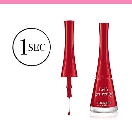Produktbild Bourjois 1 Second (09 Let´s Get Red(y), Gel-Effekt Nagellack)