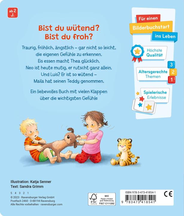 Produktbild Ravensburger Mein erstes Gefühle-Buch (Deutsch)