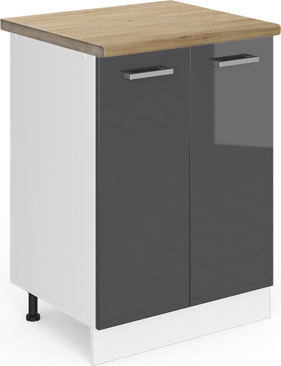 Anthrazit, Anthrazit hochglanz, Goldkraft Eiche, Weiss