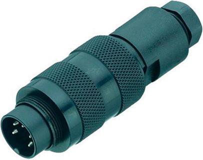 Actual product image Schubiger Series 723 5 pole M16 male connector
