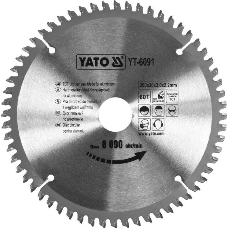 Thumbnail - Yato, Sägeblatt, TCT BLADE FOR ALUMINIUM 200X60TX30MM