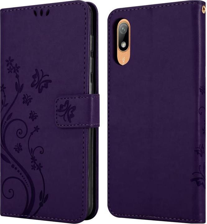 Image du produit Cadorabo Couverture du livre de fleurs (Huawei Y6 Pro)