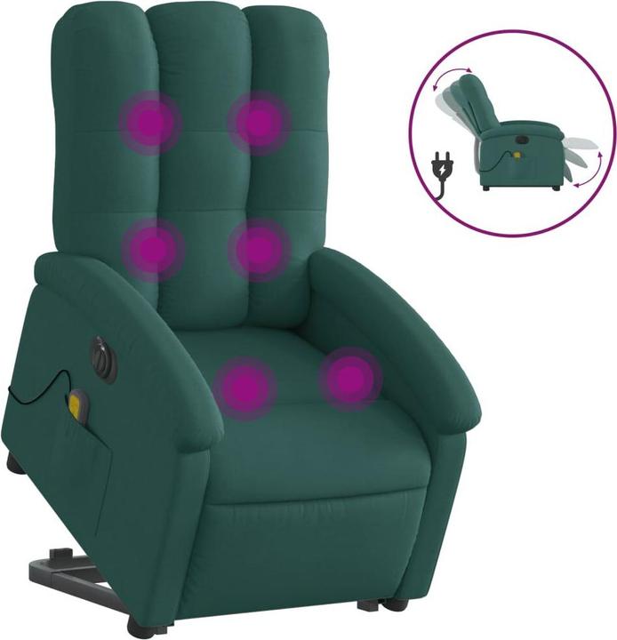 Immagine prodotto VidaXL Poltrona massaggiante elettrica con tessuto di supporto