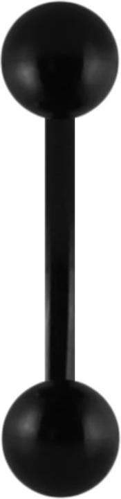 Produktbild Star Piercing Micro Banane Absolute Black mit Kugel (Chirurgenstahl 316L, ohne Messing)