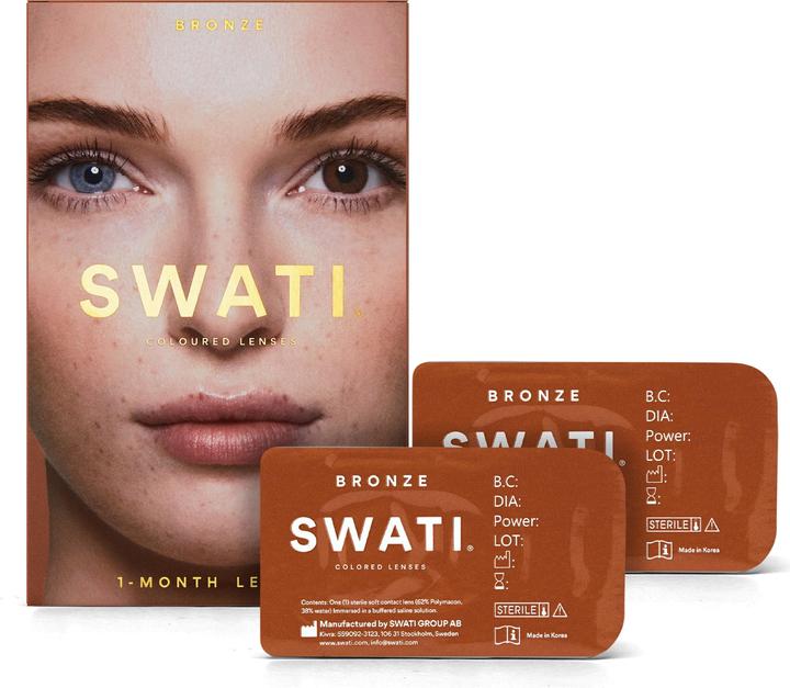 Swati Lentilles de contact colorées 1 mois - Bronze (Bronze)