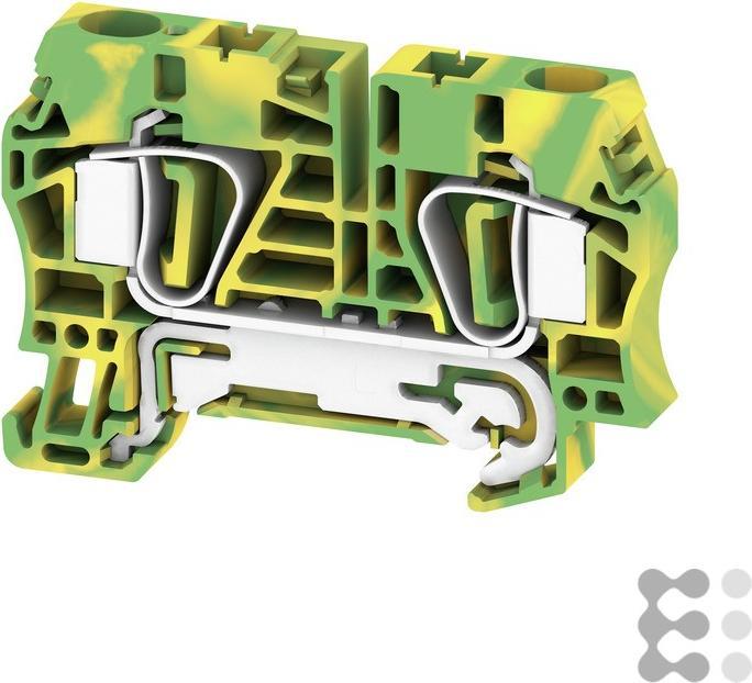 Actual product image Weidmüller ZPE6 DIN rail earth terminal
