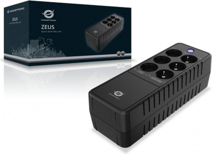 Immagine prodotto Conceptronic ZEUS Office UPS 650VA LED / ZEUS 05E (0.65 VA, 360 W, Standby UPS)