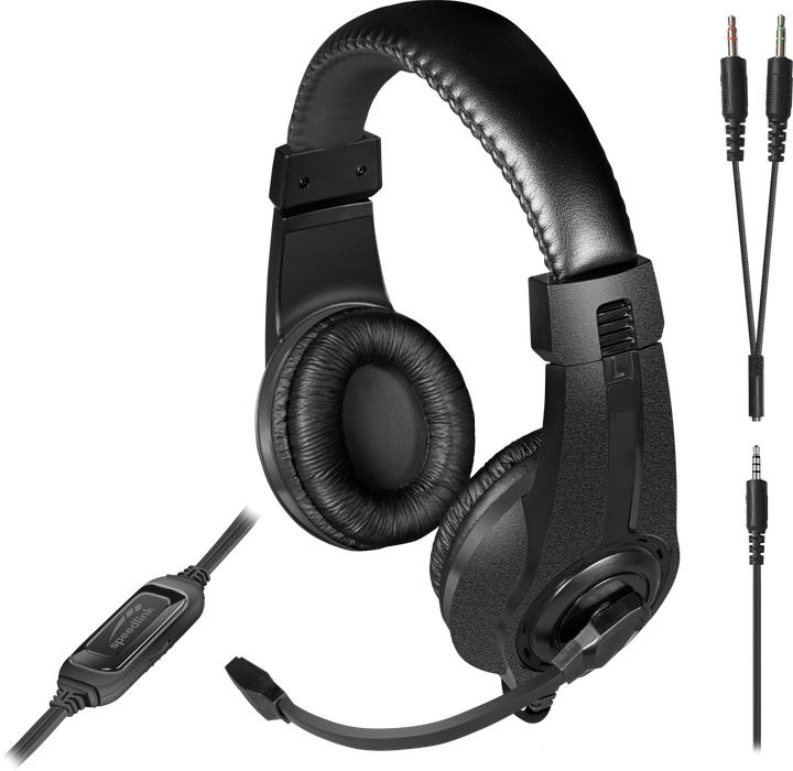 Produktbild Speedlink LEGATOS Stereo Gaming Headset - for PC/PS5/PS4/Xbox Series X/S/Switch/OLED/Lite, black (Kabelgebunden)