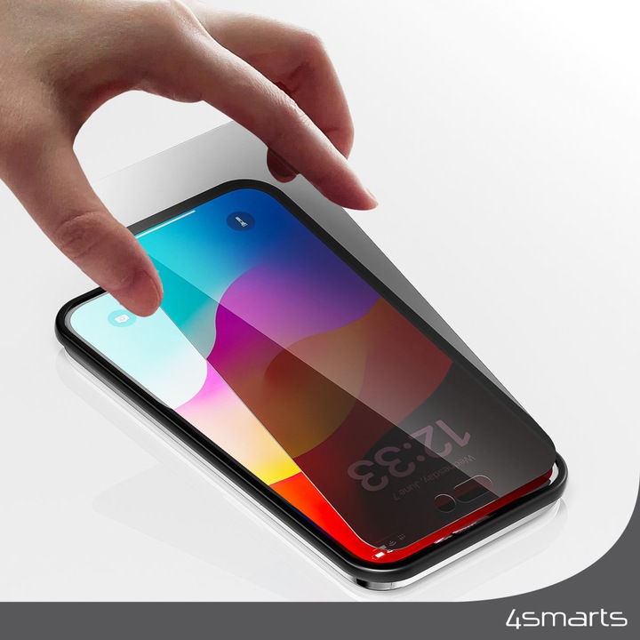 Image du produit 4smarts Second Glass Privacy avec cadre de montage pour Apple iPhone 15 (1 pièce(s), Apple iPhone 15)