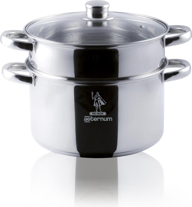 Aeternum Steamer la Divina Re Inox Pot (Stainless steel, 22 x 23 cm)
