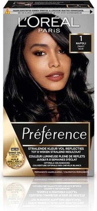 Image du produit L'Oréal Paris Loreal Paris Preference 1 Napoli Black Hair Color