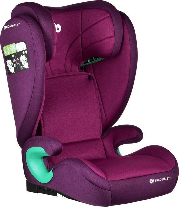 Immagine prodotto KinderKraft Junior Fix 2 I-Size Cherry Pearl (Seggiolino per bambini, ECE R129/i-Size Standard)