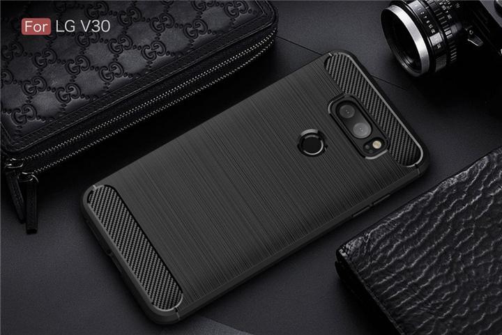 Produktbild Screenguard LG V30 Hülle Carbon Brushed Soft TPU (LG V30)