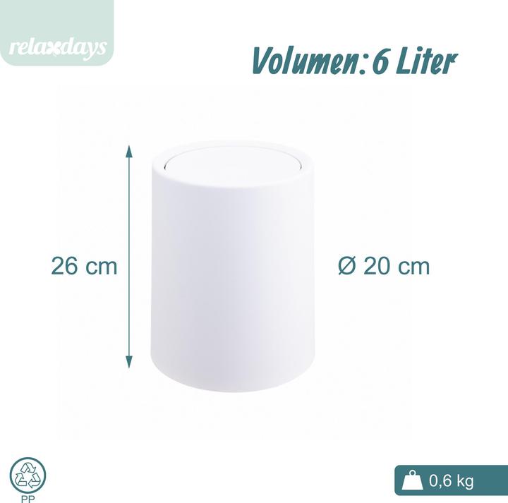 Produktbild Relaxdays Kosmetikeimer (13 l)