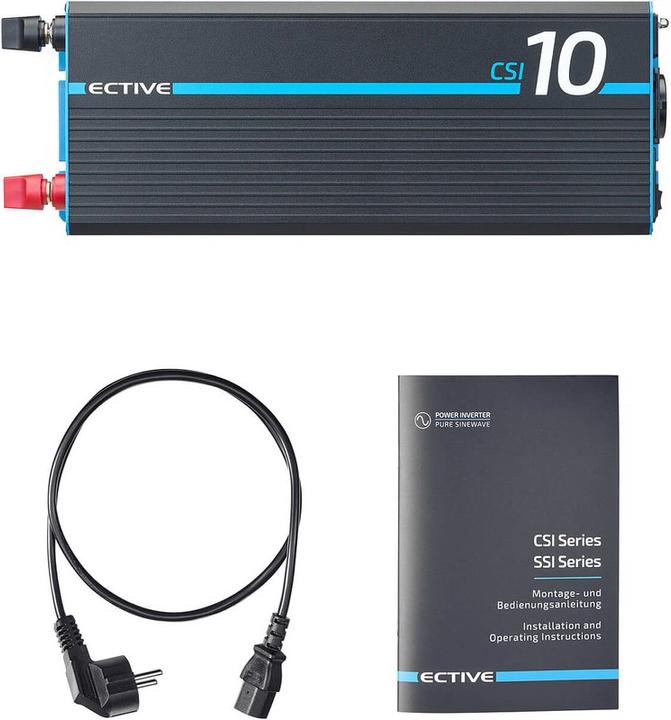 Actual product image Ective CSI102 Sine Charger Inverter 1000W/12V Sine Inverter with Charger and NVS
