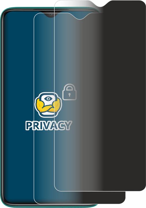 Actual product image BROTECT Anti-spy privacy film Blue light protection film (2 Piece, Xiaomi Redmi Note 8 Pro)