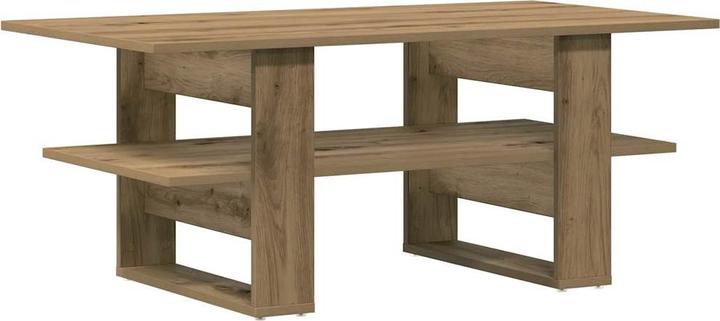 Image du produit vidaXL Table basse chêne Artisan 102x55x42 cm bois composite (102 x 55 x 42 cm)