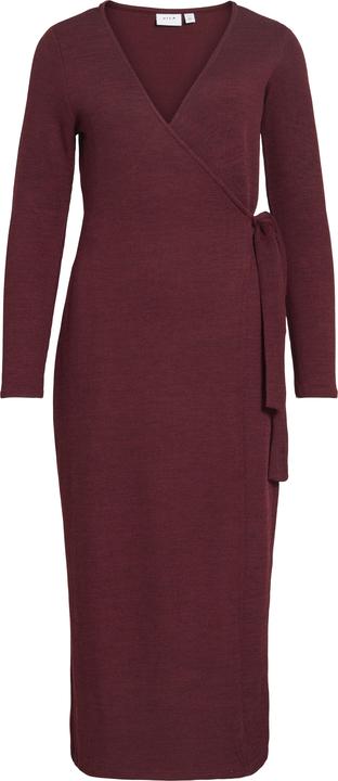 Vila VIRAFFI Midi Kleid mit V-Ausschnitt